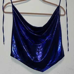 Super cute royal blue crop top